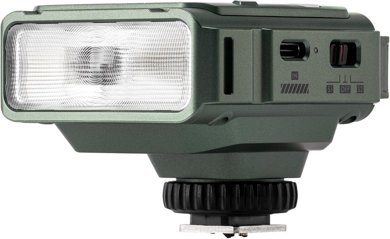 VILTROX فلاش TTL لفوجي فيلم، فلاش صغير GN16 لكاميرا فوجي، فلاش على الكاميرا بسعة 1800mAh Li-on، فلاش مصغر 26W/s 6500K، إعادة شحن سريعة خلال 1 ثانية، 650 فلاش كامل الطاقة (Spark Z3-F، أخضر) - Image 2